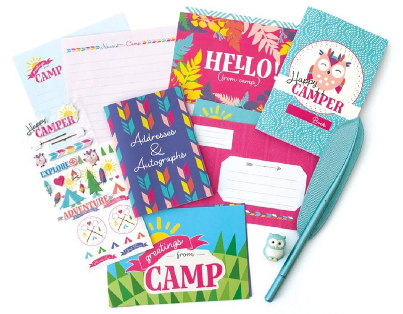Playhouse 29-piece Happy Camper Complete Letters and Notes Stationery Tote for Kids - Image 2